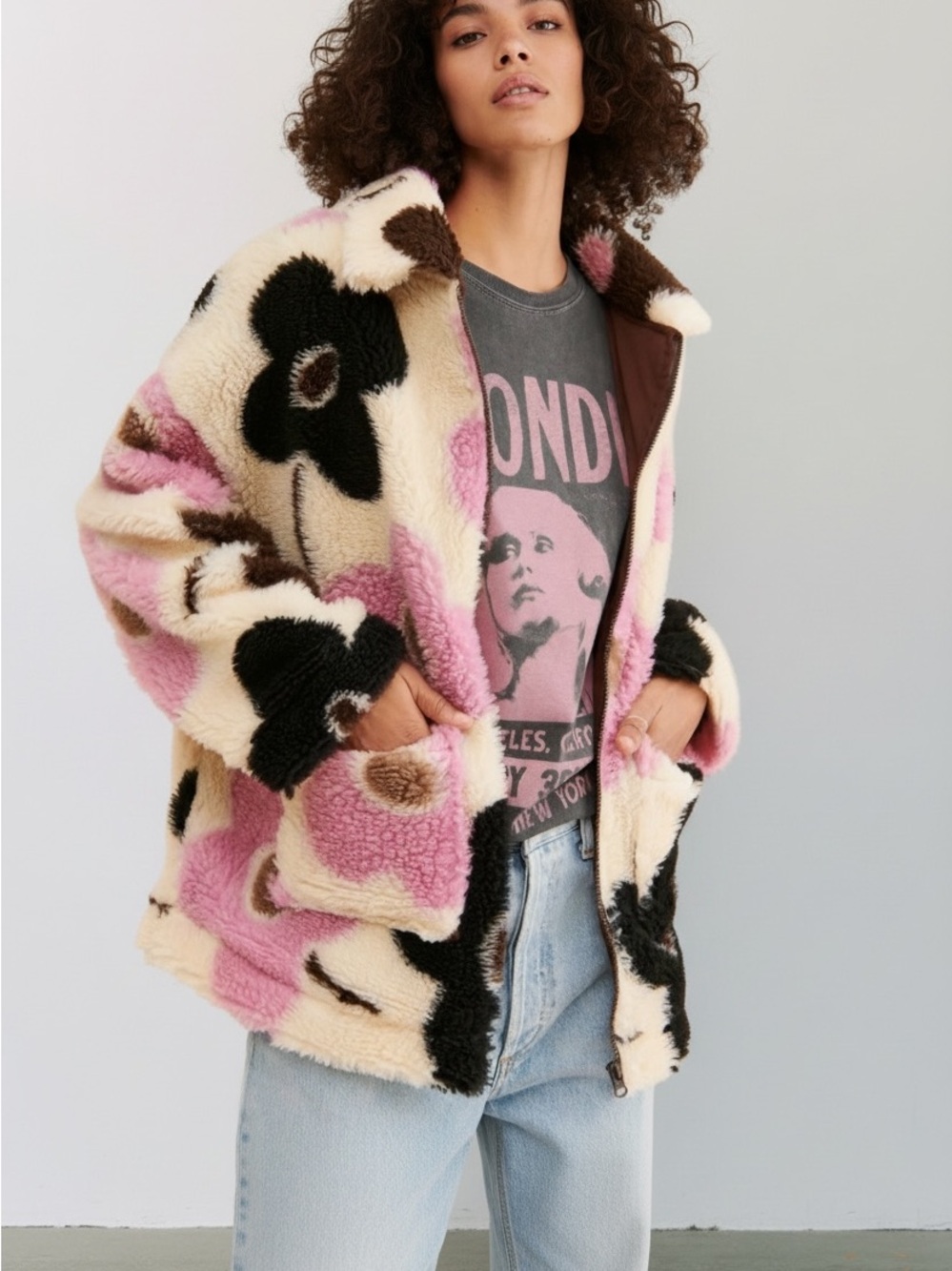 Damson Madder Flower Fleece Jacket Size US 8